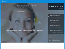 Tablet Screenshot of cornelia-skincare.com